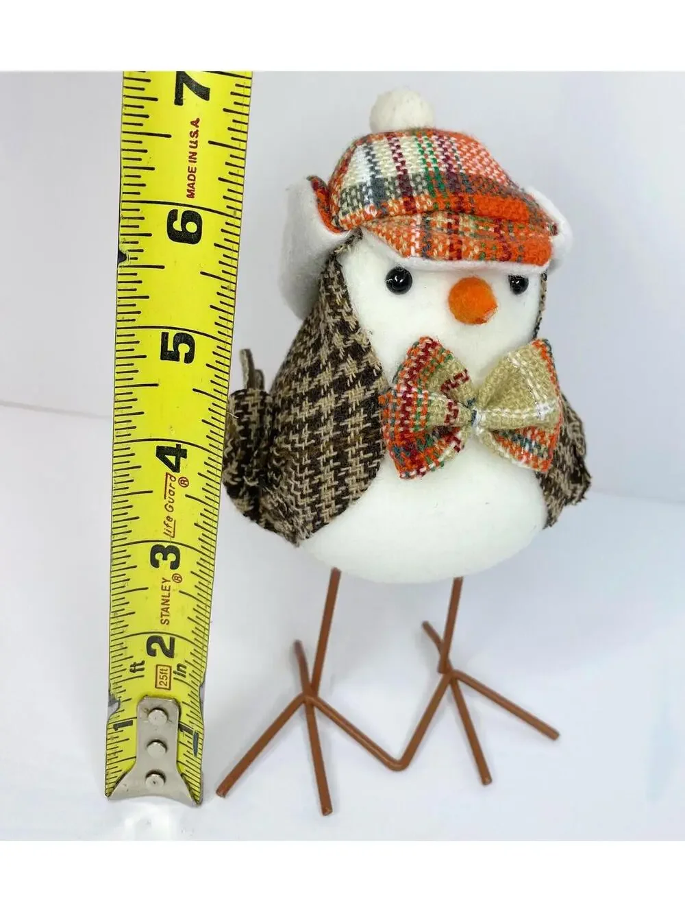 Hobby Lobby Fall 2022 Fabric Bird Brown Tweed Bird Tabletop Decor